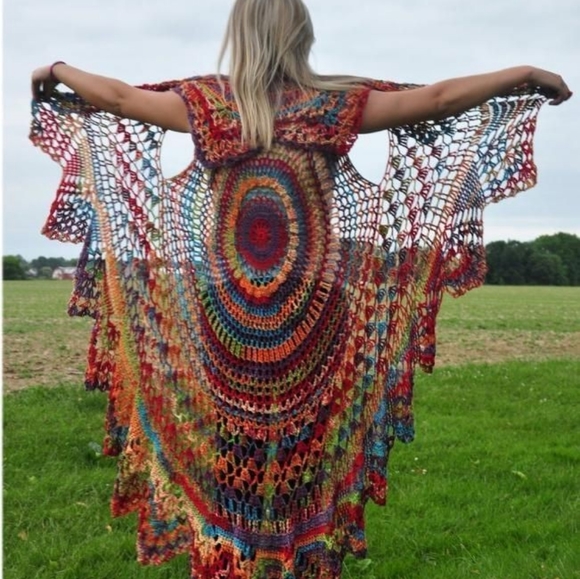 Bohemian hippie circle vest - Picture 5 of 8